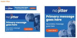 Digital ad template using the adapted visual system